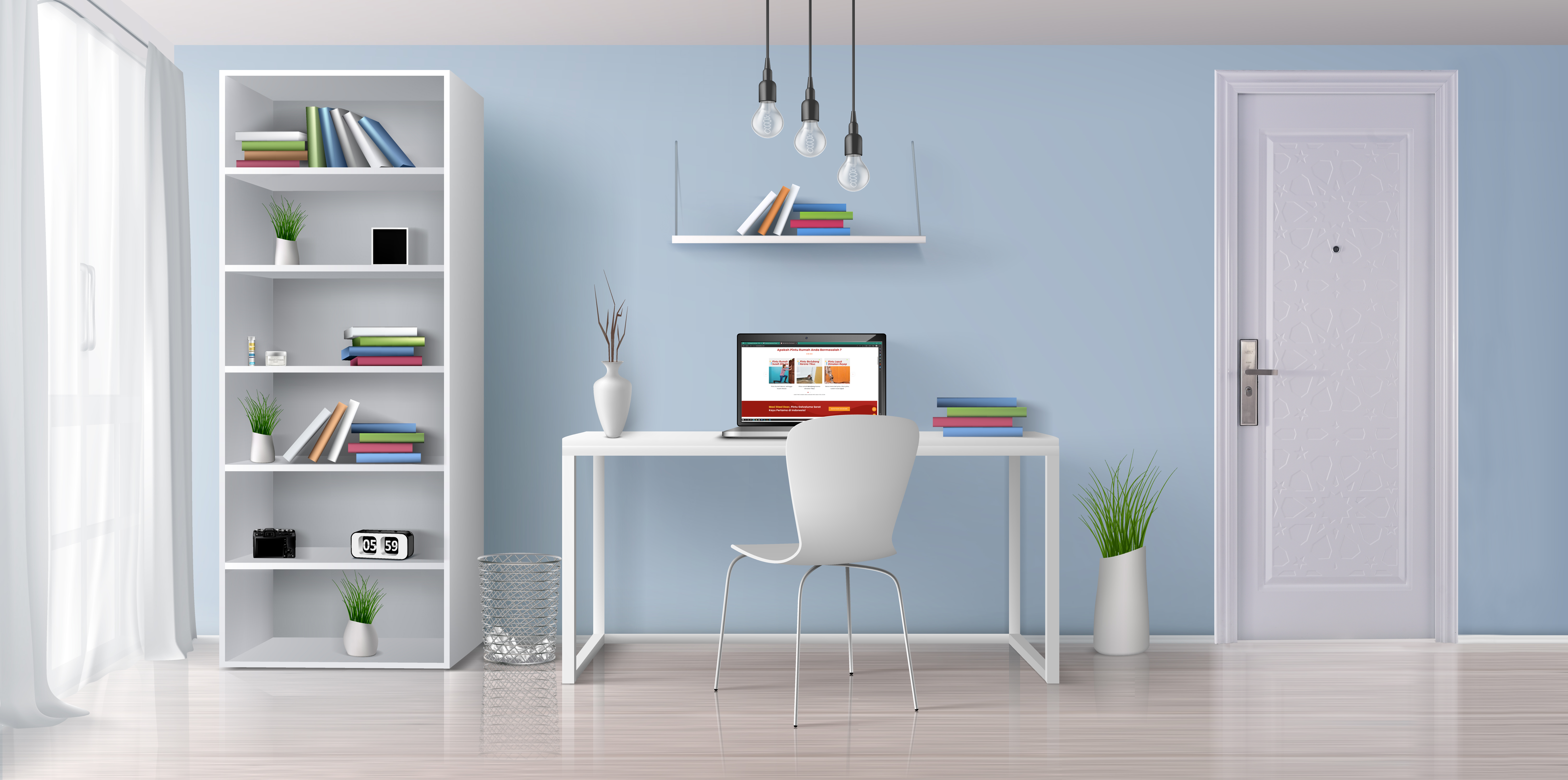 maxi geometrick desain kantor nyaman