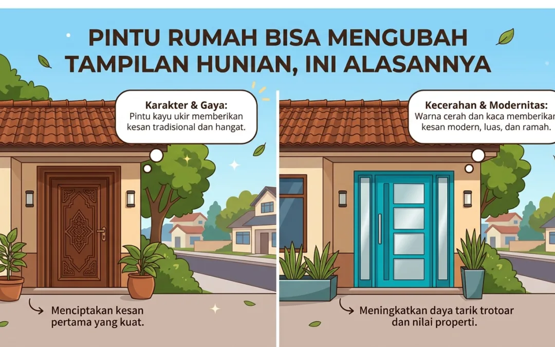 Pintu Rumah Bisa Mengubah Tampilan Hunian, Ini Alasannya